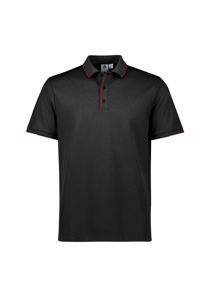 P313MS - Biz Collection - Focus Mens Polo | Black/Red
