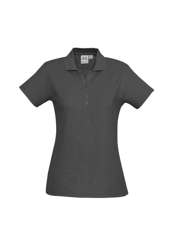 P400LS - Biz Collection - Ladies Crew Polo - 210gsm - Poly/Cotton - short sleeve | Charcoal