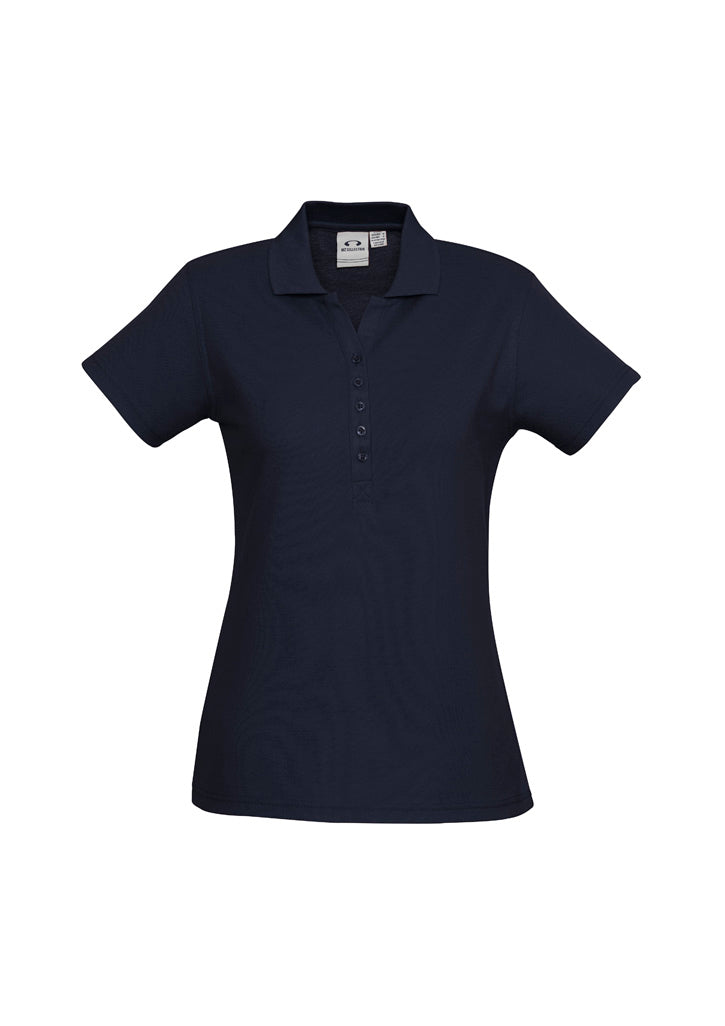 P400LS - Biz Collection - Ladies Crew Polo - 210gsm - Poly/Cotton - short sleeve | Navy