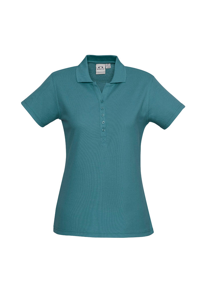 P400LS - Biz Collection - Ladies Crew Polo - 210gsm - Poly/Cotton - short sleeve | Teal