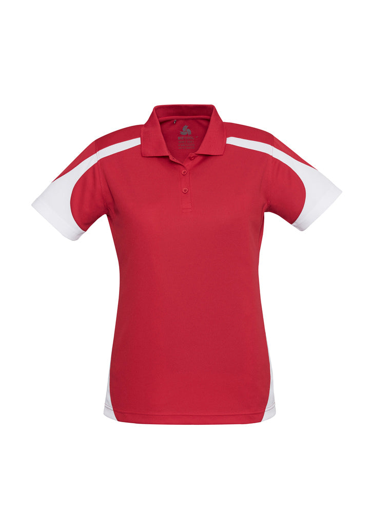 P401LS - Biz Collection - Womens Talon Short Sleeve Polo | Red/White