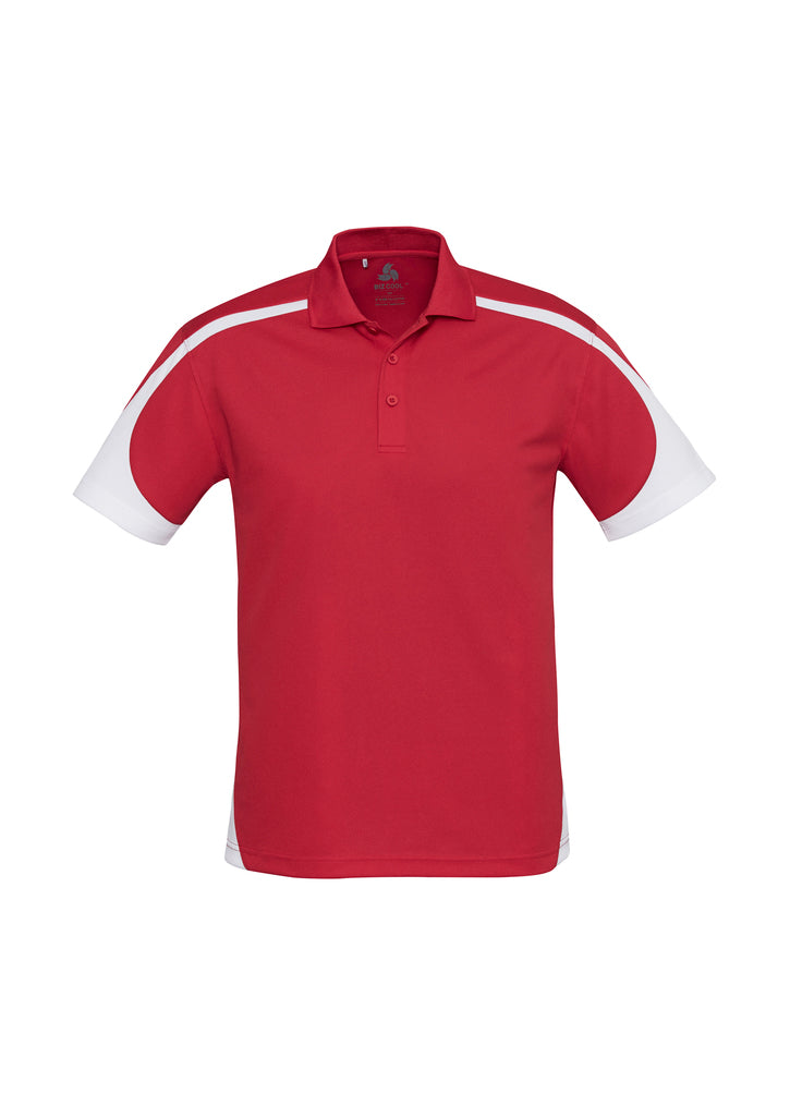 P401MS - Biz Collection - Mens Talon Short Sleeve Polo | Red/White