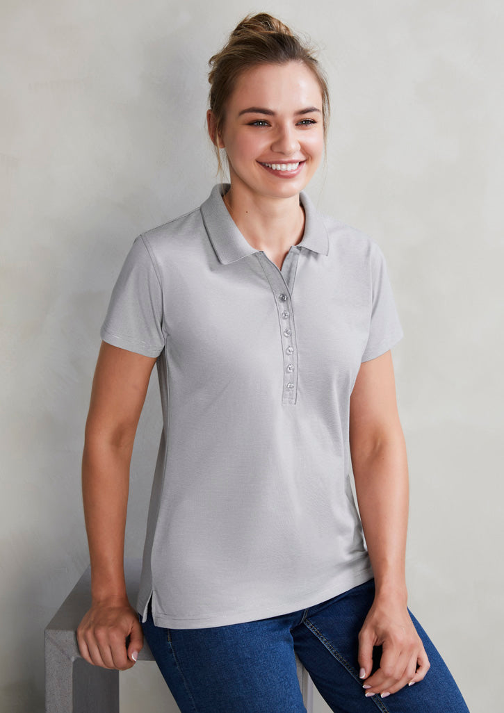 P501LS - Biz Collection - Womens Shadow Short Sleeve Polo