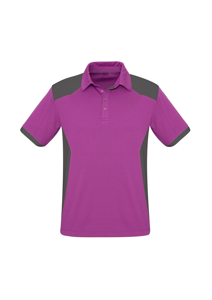 P705MS - Biz Collection - Mens Rival Short Sleeve Polo | Cerise/Grey
