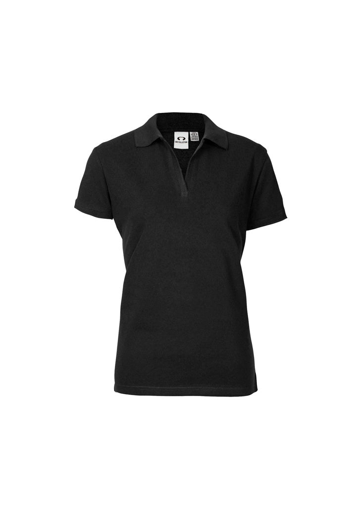 P9025 - Biz Collection - Womens Oceana Short Sleeve Polo | Black
