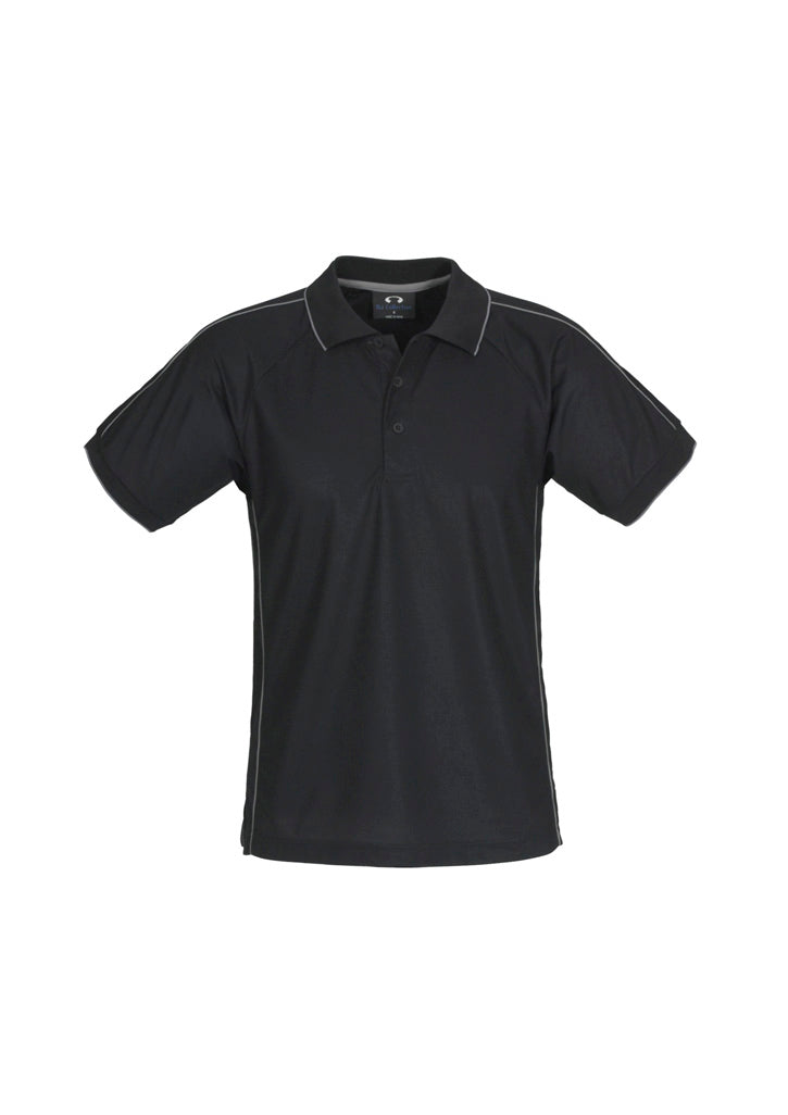 P9900 - Biz Collection - Mens Resort Short Sleeve Polo | Black/Charcoal