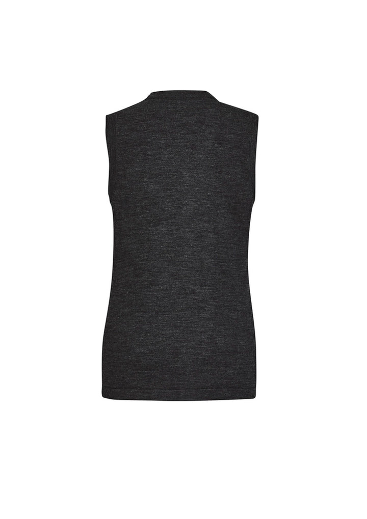 CK961LV - Biz Care - Womens Button Front Knit Vest