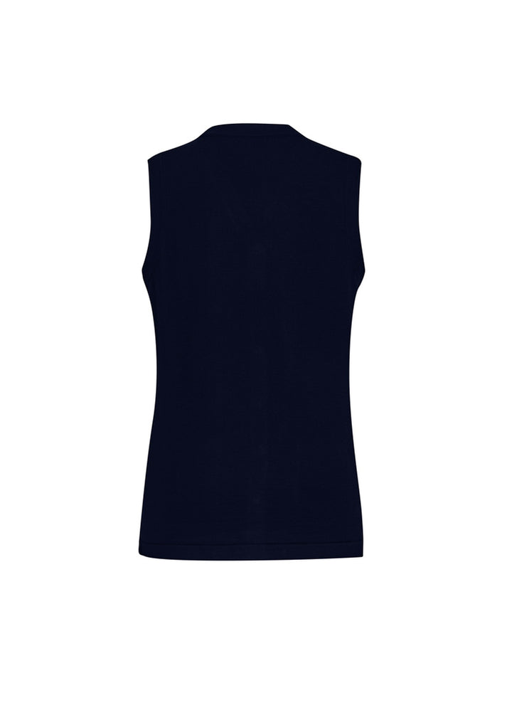 CK961LV - Biz Care - Womens Button Front Knit Vest
