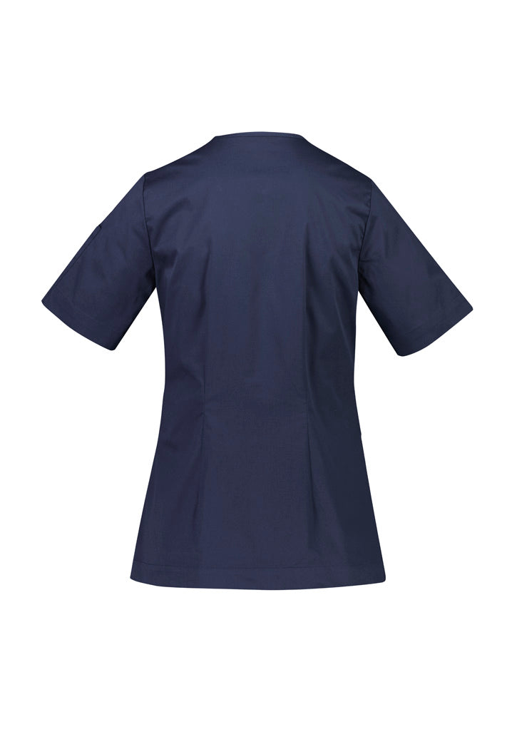 CST240LS - Biz Care - Womens Parks Zip Front Crossover Scrub Top