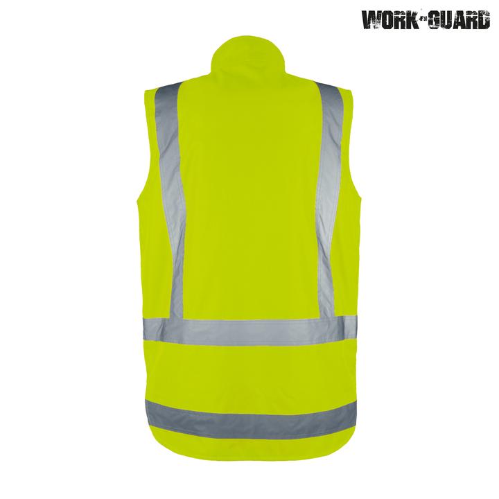 R461X - Work-Guard - Reversible Fleece Lined Safety Vest – Day/Night - Taped
