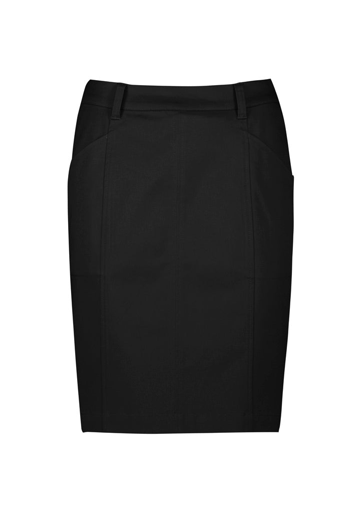 RGS264L - Biz Corporates - Womens Mid Waist Stretch Chino Skirt