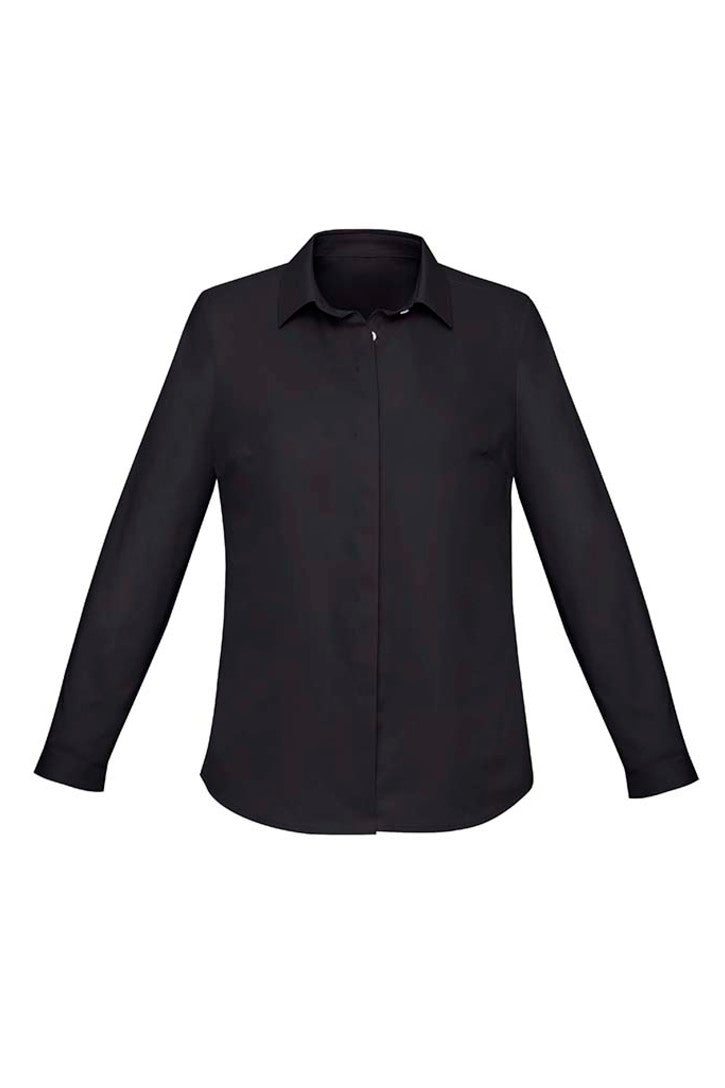 RS968LL - Biz Corporates - Womens Charlie Long Sleeve Shirt | Black