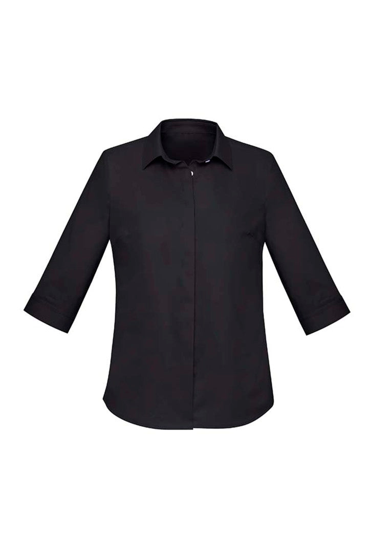 RS968LT - Biz Corporates - Womens Charlie 3/4 Sleeve Shirt | Black
