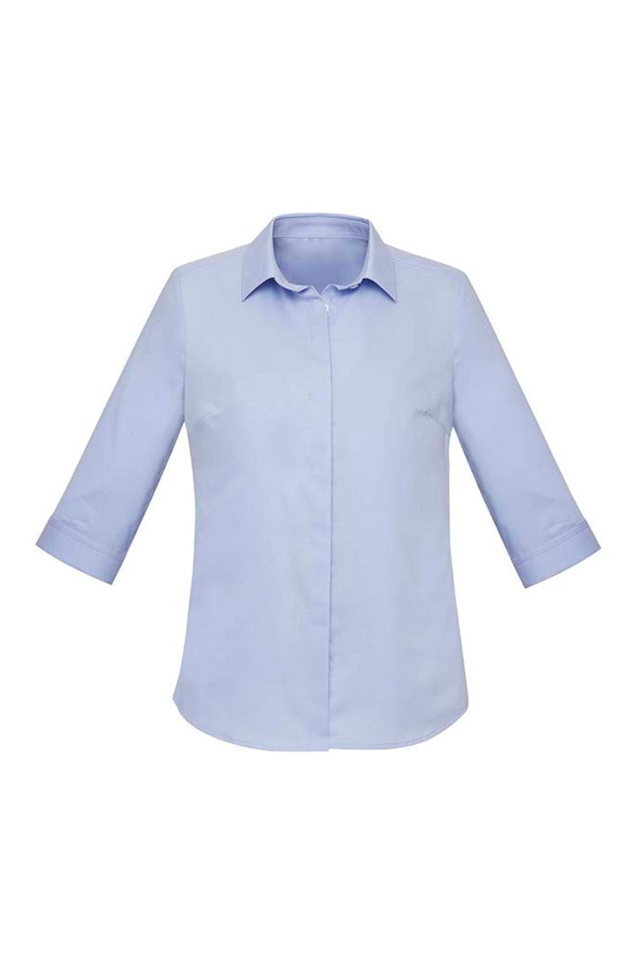 RS968LT - Biz Corporates - Womens Charlie 3/4 Sleeve Shirt | Blue Chambray
