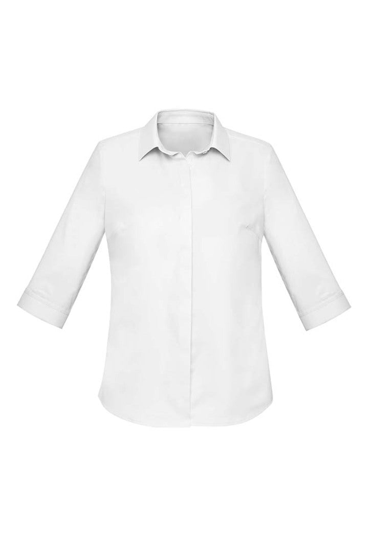 RS968LT - Biz Corporates - Womens Charlie 3/4 Sleeve Shirt | White