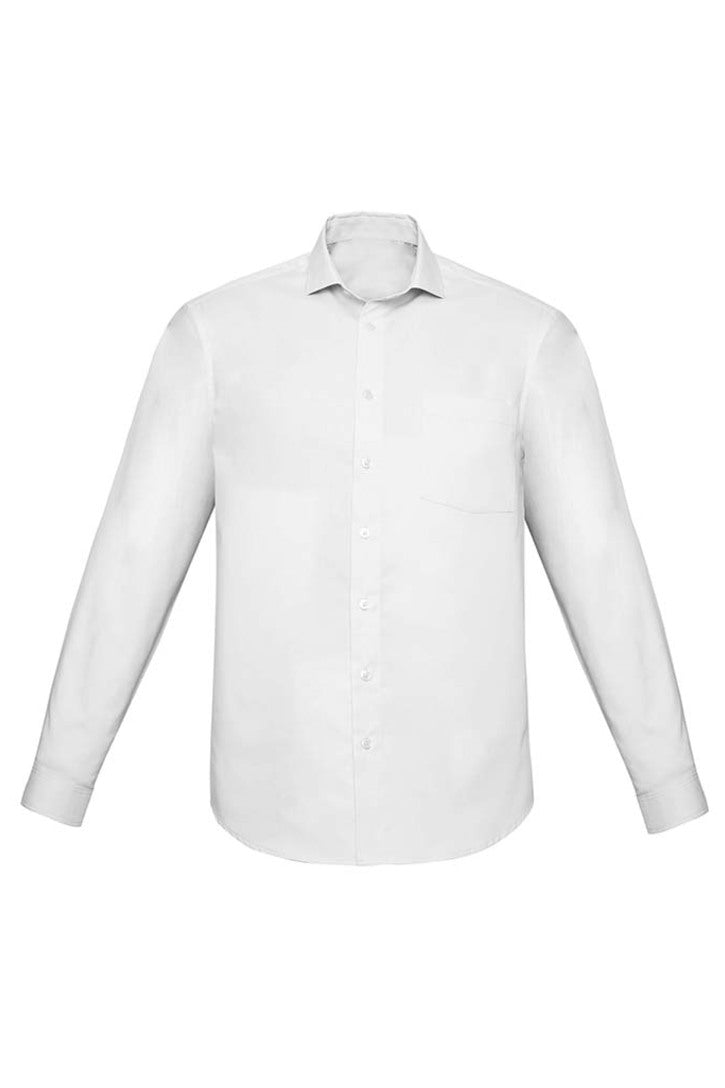 RS968ML - Biz Corporates - Mens Charlie Classic Fit Long Sleeve Shirt | White