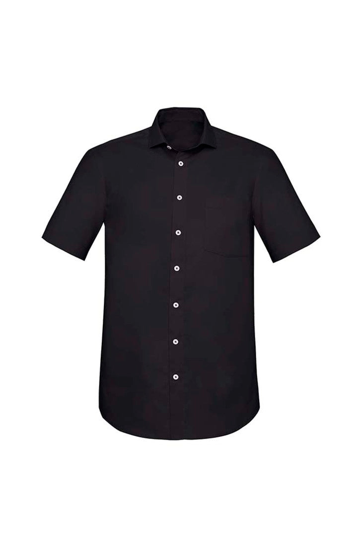 RS968MS - Biz Corporates - Mens Charlie Classic Fit Short Sleeve Shirt | Black