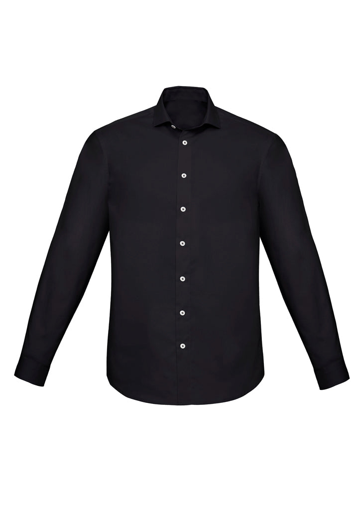RS969ML - Biz Corporates - Mens Charlie Slim Fit Long Sleeve Shirt | Black