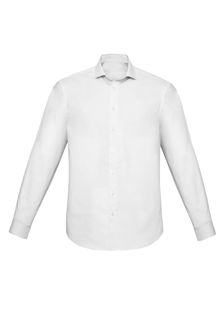 RS969ML - Biz Corporates - Mens Charlie Slim Fit Long Sleeve Shirt | White