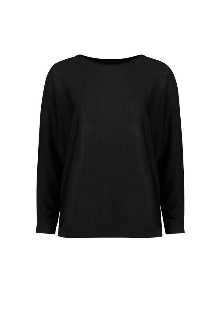 RSW370L - Biz Corporates - Skye Womens Batwing Sweater Top | Black