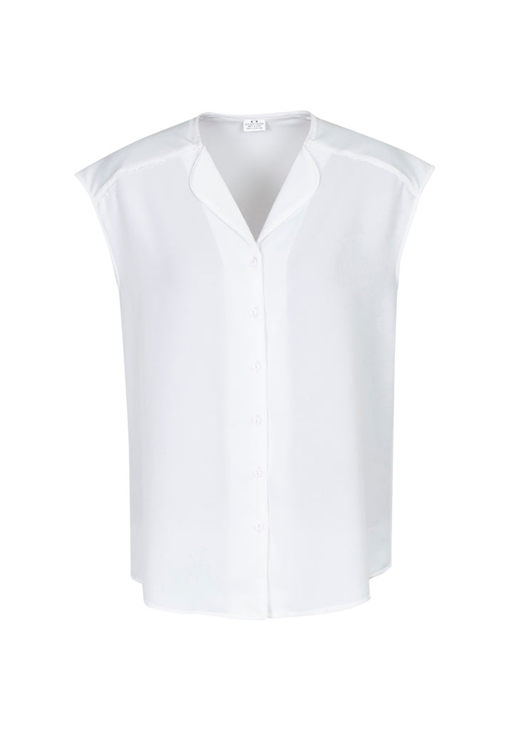S013LS - Biz Collection - Womens Lily Blouse | White