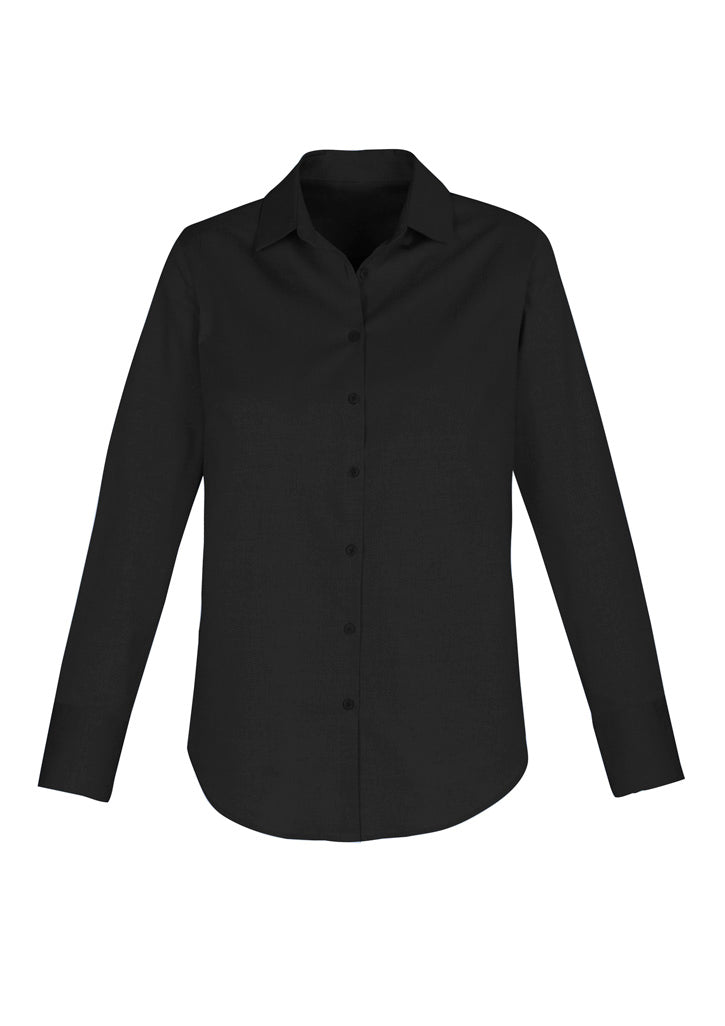 S016LL - Biz Collection - Camden Ladies Long Sleeve Shirt | Black
