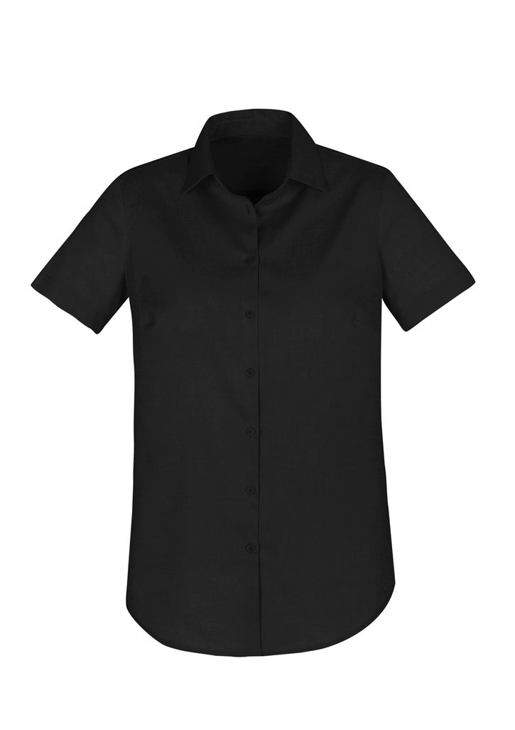 S016LS - Biz Collection - Womens Camden Short Sleeve Shirt | Black