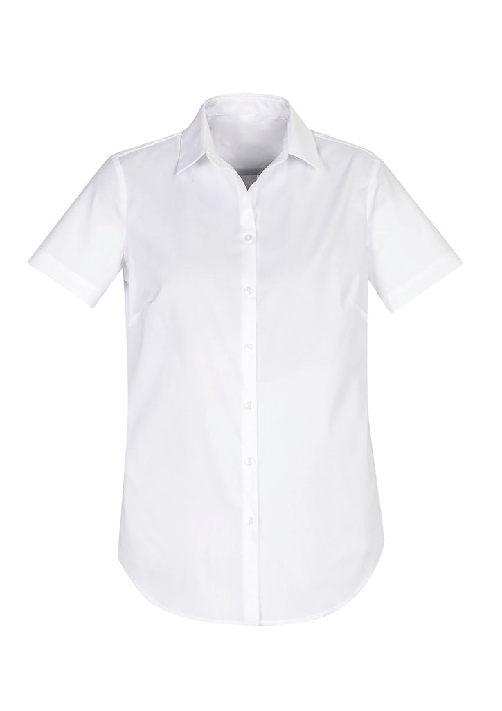 S016LS - Biz Collection - Womens Camden Short Sleeve Shirt | White