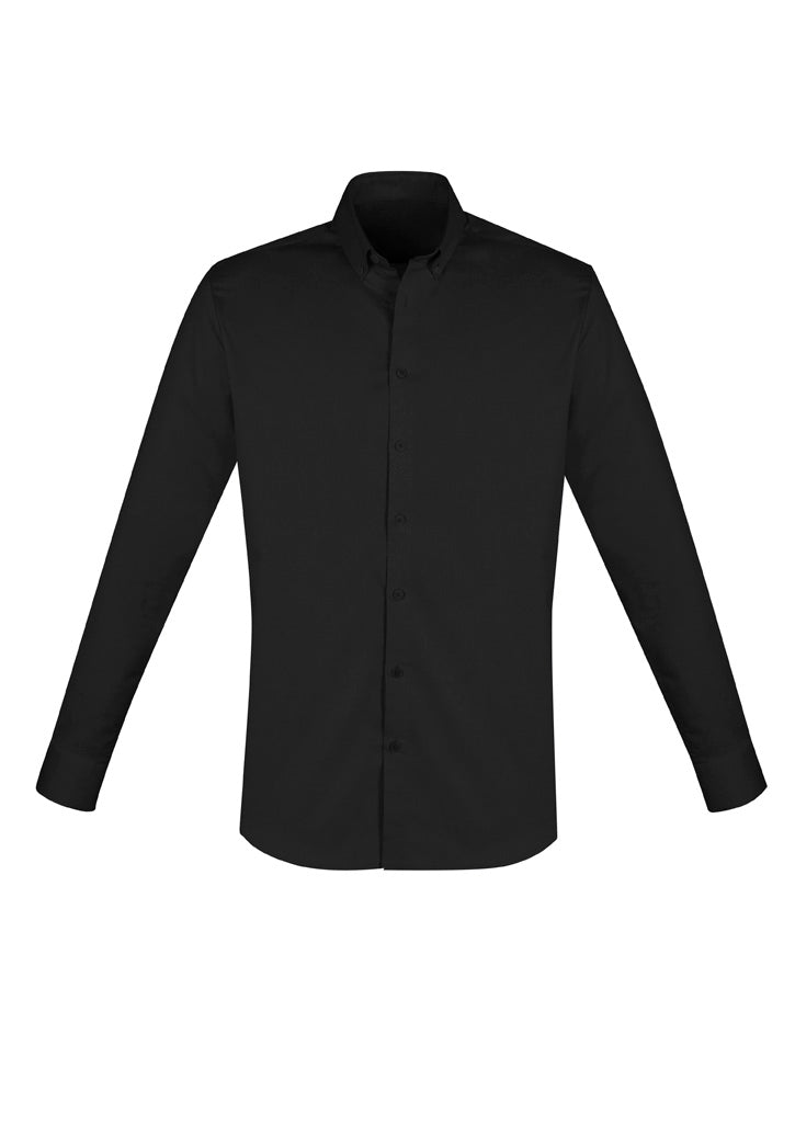 S016ML - Biz Collection - Camden Mens Long Sleeve Shirt | Black