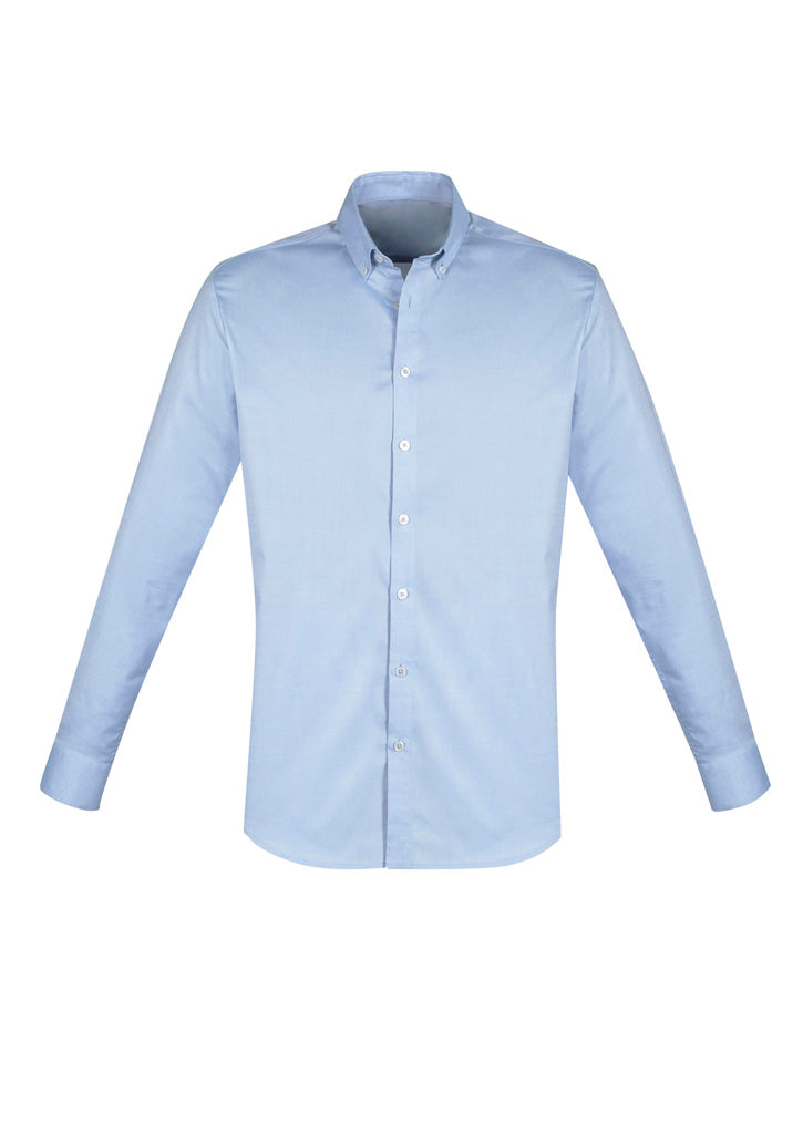 S016ML - Biz Collection - Camden Mens Long Sleeve Shirt | Blue
