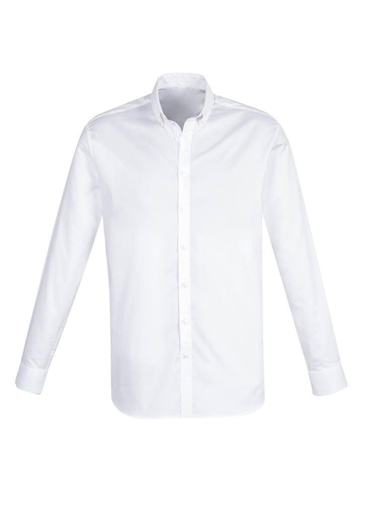 S016ML - Biz Collection - Camden Mens Long Sleeve Shirt | White