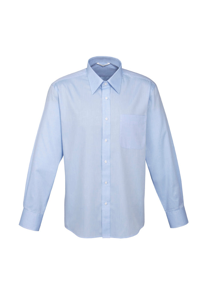 S10210 - Biz Collection - Mens Luxe Long Sleeve Shirt | Blue