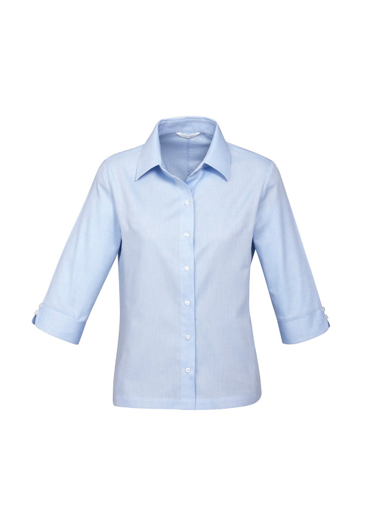 S10221 - Biz Collection - Womens Luxe 3/4 Sleeve Shirt | Blue