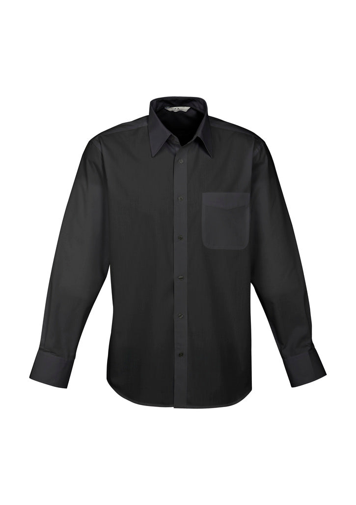 S10510 - Biz Collection - Mens Base Long Sleeve Shirt | Black