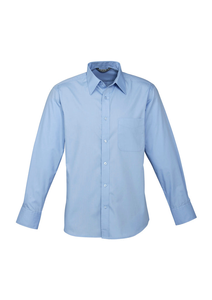 S10510 - Biz Collection - Mens Base Long Sleeve Shirt | Blue
