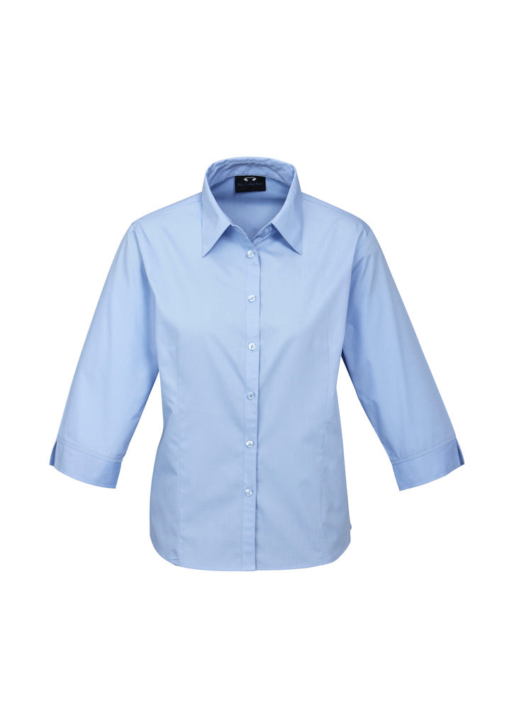 S10521 - Biz Collection - Ladies Base 3/4 Sleeve Shirt | Blue
