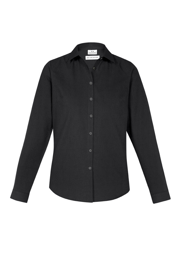 S127LL - Biz Collection - Ladies Memphis Shirt | Black