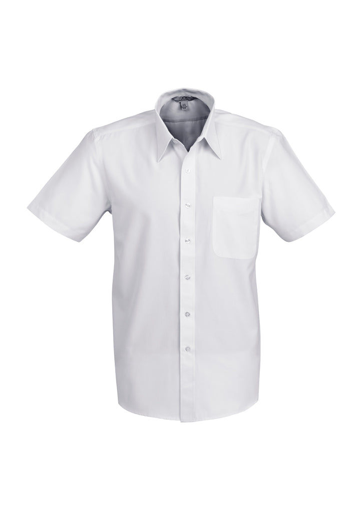 S251MS - Biz Collection - Mens Ambassador Short Sleeve Shirt | Silver Grey
