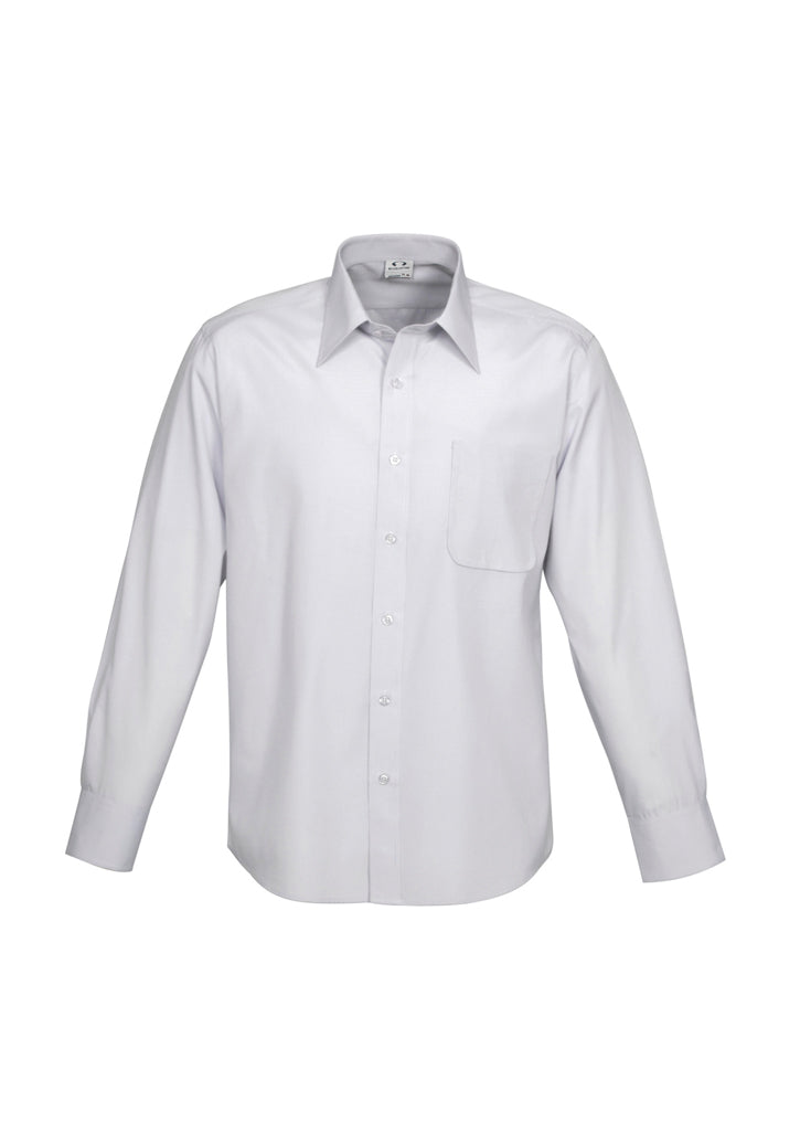 S29510 - Biz Collection - Mens Ambassador Long Sleeve Shirt | Silver Grey
