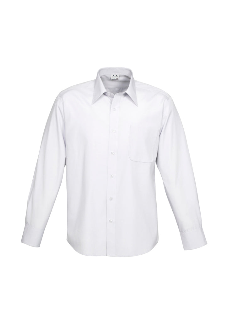 S29510 - Biz Collection - Mens Ambassador Long Sleeve Shirt | White