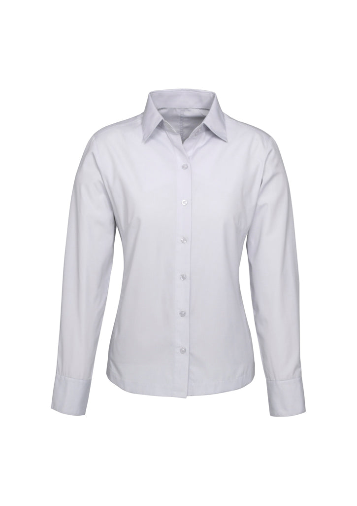 S29520 - Biz Collection - Womens Ambassador Long Sleeve Shirt | Silver Grey