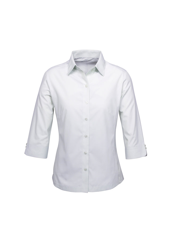 S29521 - Biz Collection - Womens Ambassador 3/4 Sleeve Shirt | Silver Grey