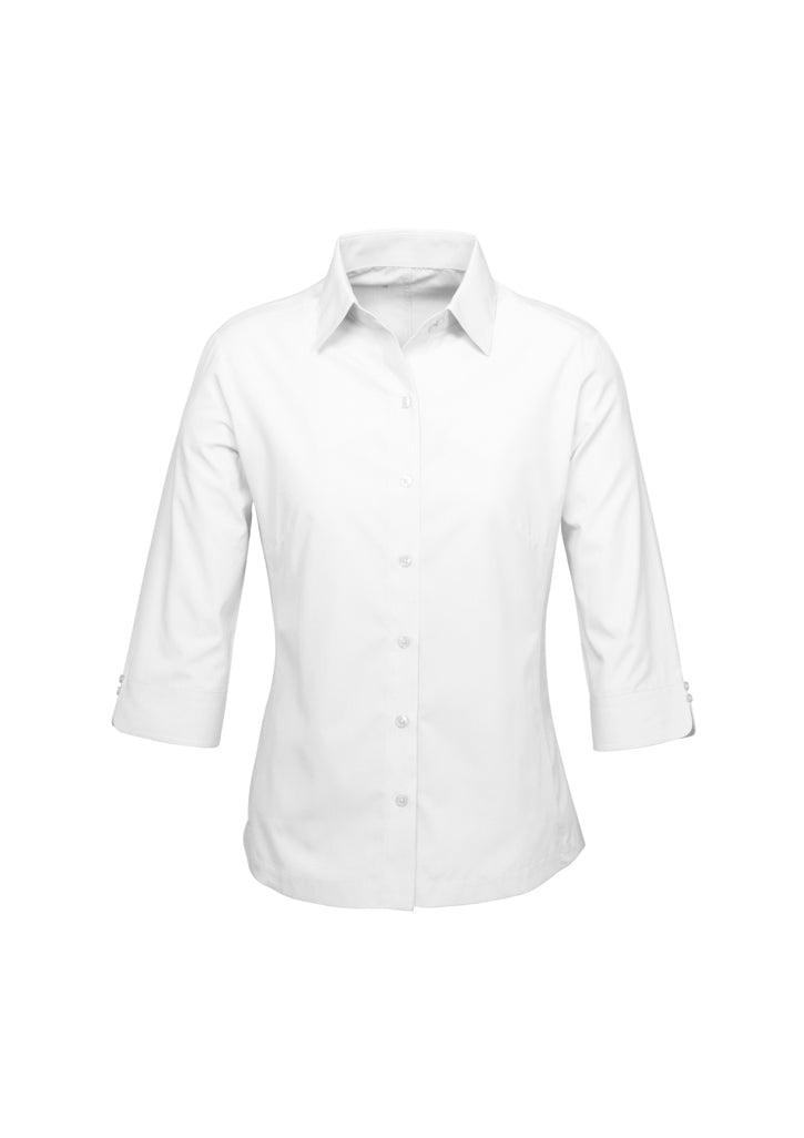 S29521 - Biz Collection - Womens Ambassador 3/4 Sleeve Shirt | White
