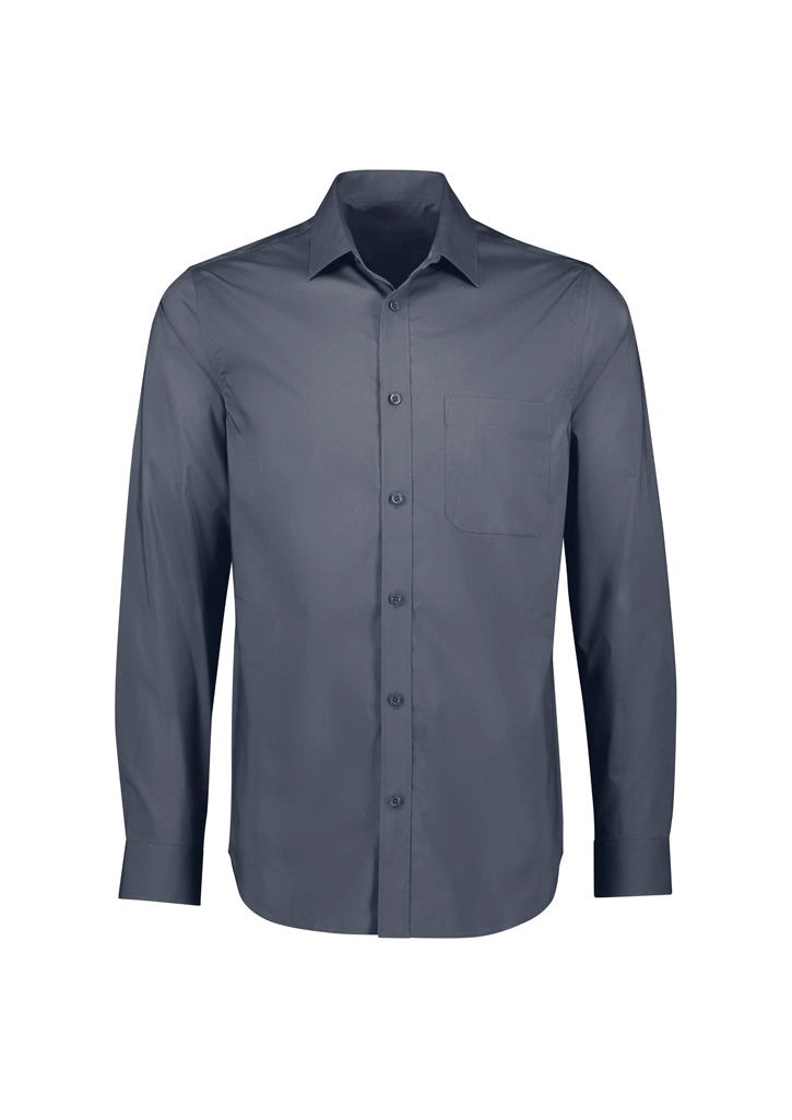 S334ML - Biz Collection - Mens Mason Classic Long Sleeve Shirt | Slate