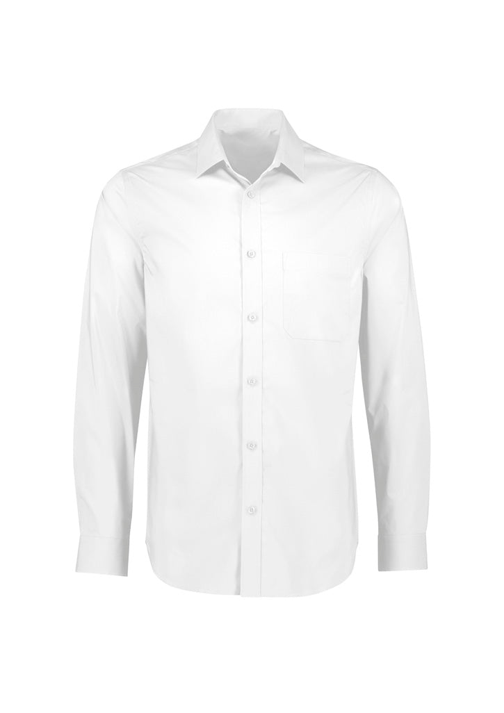 S334ML - Biz Collection - Mens Mason Classic Long Sleeve Shirt | White