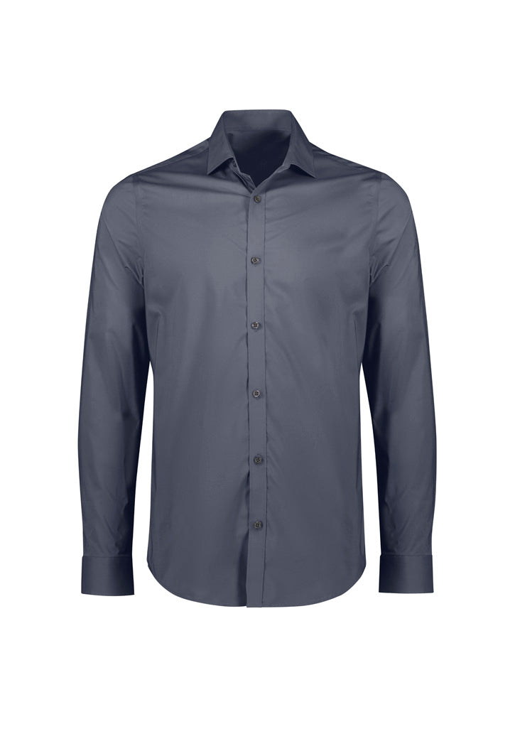 S335ML - Biz Collection - Mens Mason Tailored Long Sleeve Shirt | Slate