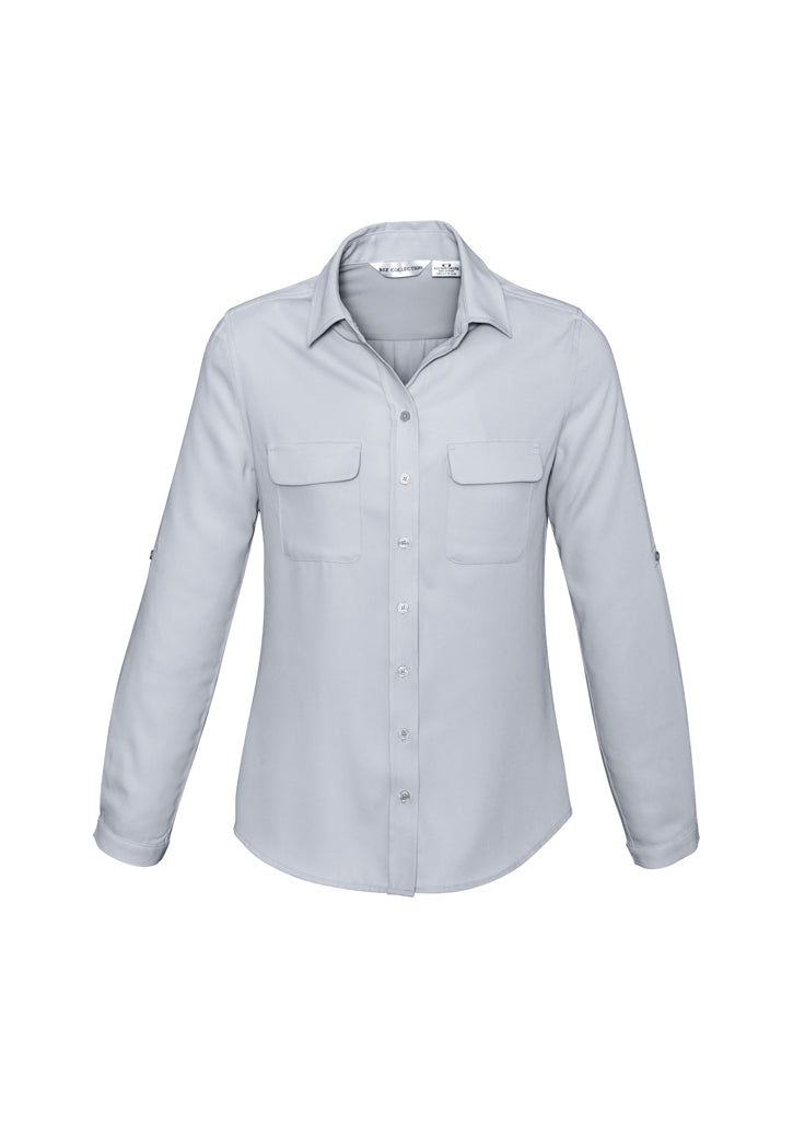 S626LL - Biz Collection - Womens Madison Long Sleeve Shirt | Silver Mist
