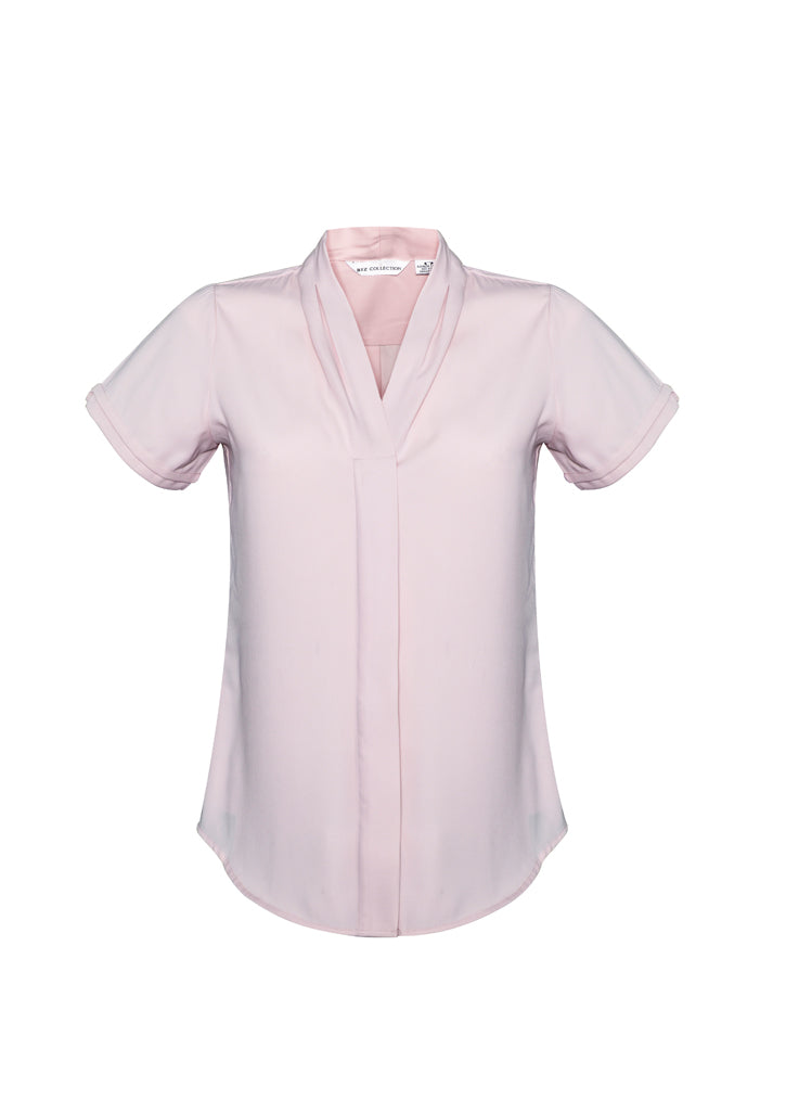 S628LS - Biz Collection - Womens Madison Short Sleeve Shirt | Blush Pink