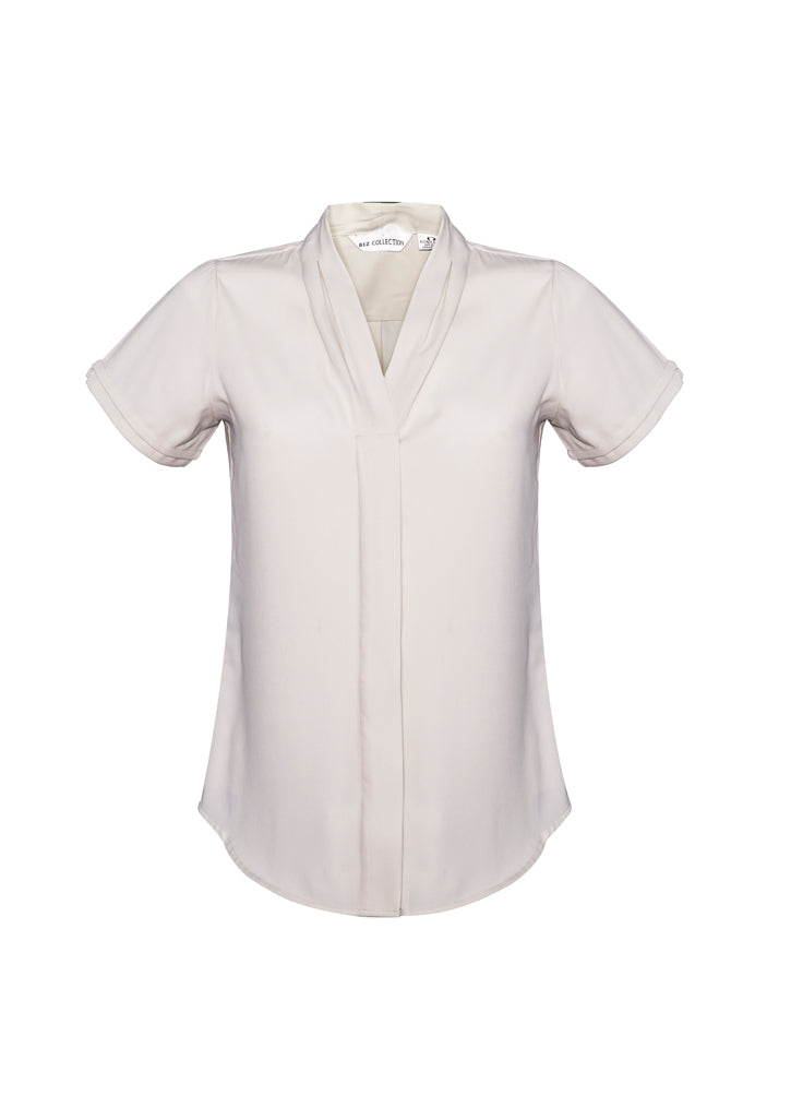 S628LS - Biz Collection - Womens Madison Short Sleeve Shirt | Ivory