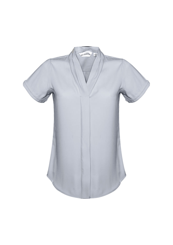 S628LS - Biz Collection - Womens Madison Short Sleeve Shirt | Silver Mist